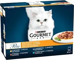 Gourmet Perle Karma dla kota indyk, kurczak, tuńczyk, jagnięcina (12x85g)