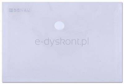Donau Teczka Kopertowa zatrzask, PP, A6, 180mikr., transparentna
