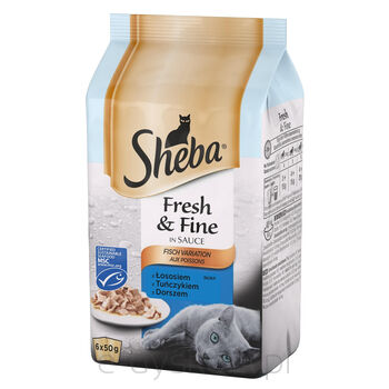 Sheba Mini Rybne Dania W Sosie 6*50G