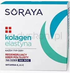 Soraya Kolagen Elastyna Regenerujący Krem Półtłusty Na Dzień I Na Noc 50 Ml