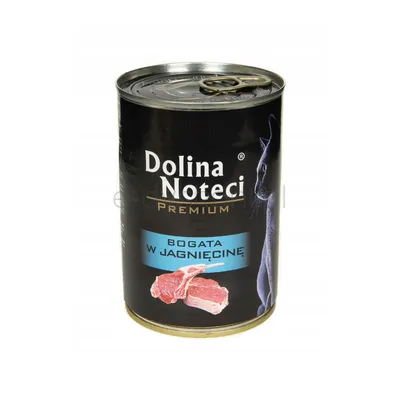 Dolina Noteci Premium Mokra karma puszka dla kota jagnięcina 400g