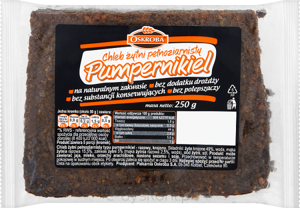 Oskroba  Pumpernikiel 250G