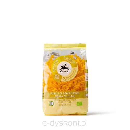 Makaron (Kukurydziano - Ryżowy) Fusilli Bezglutenowy Bio 250 G - Alce Nero [BIO]