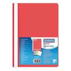 Donau Skoroszyt PP, A4, standard, 120/180mikr., czerwony