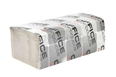 Office Products Ręczniki Składane Zz Makulaturowe Ekonomiczne 1-Warstwowe, 4000 Listków, 20Szt., Szare