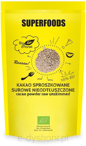 Kakao Sproszkowane Surowe Nieodtłuszczone Bio 150 G - Bio Planet [BIO]