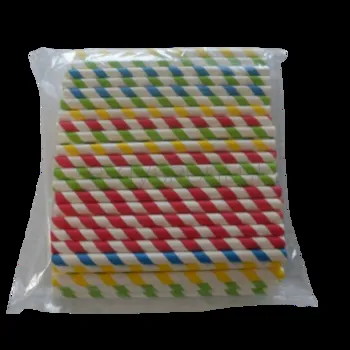 Rurki Papierowe Krótkie Długość 15 Cm, Kolorowe, 100 Sztuk, Horeca Polska