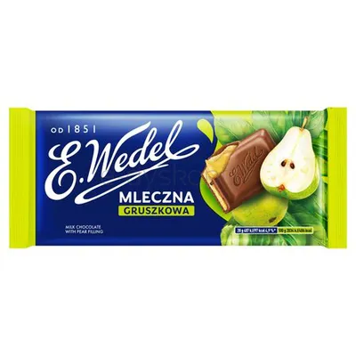 E.Wedel Czekolada mleczna gruszkowa 100g