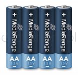 Mediarange Baterie alkaliczne Premium Mignon AA, LR6, 1,5V, 4szt. - 2