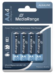 Mediarange Baterie alkaliczne Premium Mignon AA, LR6, 1,5V, 4szt.