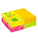 Q-Connect Bloczek Samoprzylepny Rainbow, 127X76Mm, 4X3X100K, Neon, Mix Kolorów  - 2