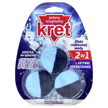 Kret Kostka Wc dwubarwna Ocean Fresh 3x50g