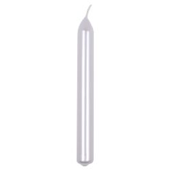 Donau HOME Świeca stołowa prosta lakierowana, 20x170 mm, 10 szt., biała