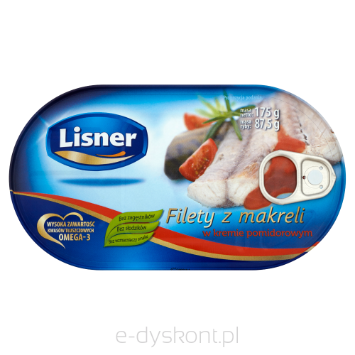 Lisner Filety Z Makreli W Kremie Pomidorowym 175 G