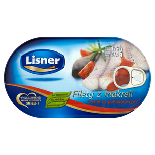 Lisner Filety Z Makreli W Kremie Pomidorowym 175 G