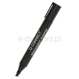 Q-Connect Marker permanentny ścięty, 3-5mm (linia), czarny