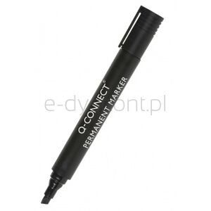 Q-Connect Marker permanentny ścięty, 3-5mm (linia), czarny