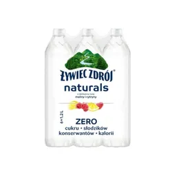 Żywiec Zdrój Naturals Smak Malina-Cytryna 1,2 L (w tym +0,50 zł/szt. zwrotnej kaucji)