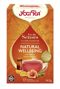 Herbatka Dla Zmysłów Na Dobre Samopoczucie Z Olejkiem Z Mandarynki (For The Senses Natural Wellbeing) Bio (17 X 2 G) 34 G - Yogi Tea [BIO]