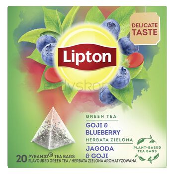 Lipton Herbata Piramidki Jagoda Goji 20Torebek