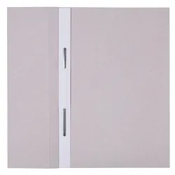 Skoroszyt OFFICE PRODUCTS Budget, karton, z oczkiem, nadruk, 1/2, A4, 250gsm, biały