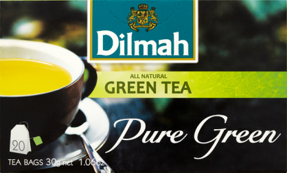 Dilmah Herbata Zielona Cejlońska 20 Torebek Ekspresowych Z Etykietą