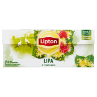 Lipton Herbata Lipa Z Malinami 20 Torebek. Herbatka ZiołowaAromatyzowana.