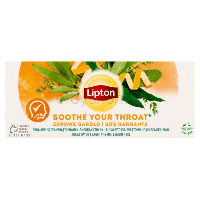 Lipton Herbata Ziołowa, Zdrowe Gardło, 20 Torebek