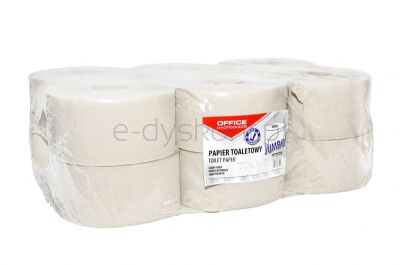 Office Products Papier Toaletowy Makulaturowy Jumbo, 1-Warstwowy, 120M, 12Szt., Szary