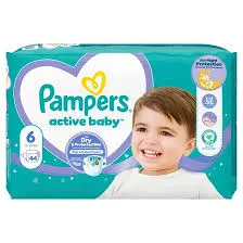 Pampers Active Baby Rozmiar 6, 44 Pieluszki, 13-18 Kg