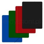 Office Products Teczka z gumką, A4, PP, 500mikr., 3-skrz., zielona  - 2