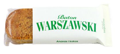 Baton Ananas I Kokos Bezglutenowy 50 G - Baton Warszawski [BIO]