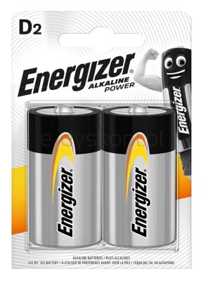 Energizer Bateria Alkaline Power, D, LR20, 1,5V, 2szt.
