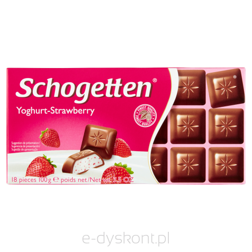 Schogetten Czekolada Yoghurt - Strawberry 100G