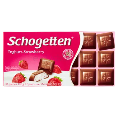 Schogetten Czekolada Yoghurt - Strawberry 100G