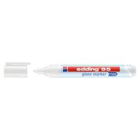 Edding Marker do powierzchni szklanych E-95 1,5-3 mm, biały [BIURO]