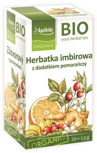 Herbatka Imbir - Pomarańcza Bio (20 X 1,5 G) 30 G - Apotheke [BIO]