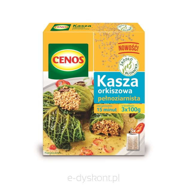 Cenos Kasza Orkiszowa Pełnoziarnista 3 X 100 G 