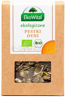 Ekowital Pestki Dyni Ciemnozielone Bio 180 G