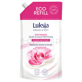 Luksja Kremowe Mydło W Płynie róża, zapas 900ml