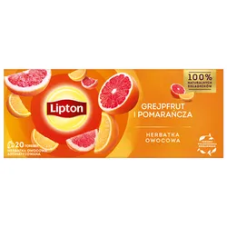 Lipton Herbata Fruit Grejpfrut I Pomarańcza 20Torebek