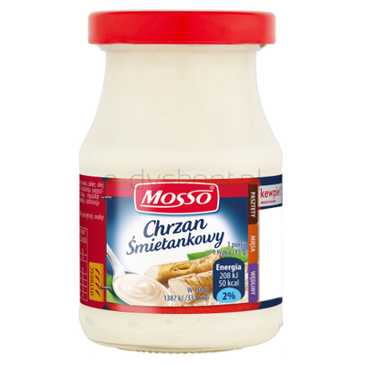 Mosso Chrzan Śmietankowy 180 G