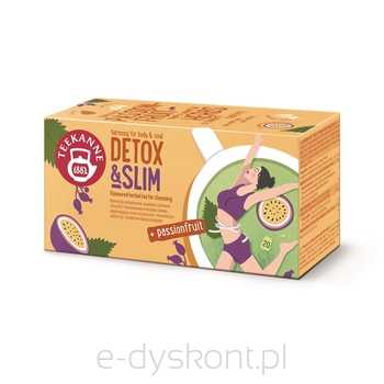 Teekanne Herbatka Ziołowa Detox  Slim + Passionfruit 20 Torebek X 1,60G