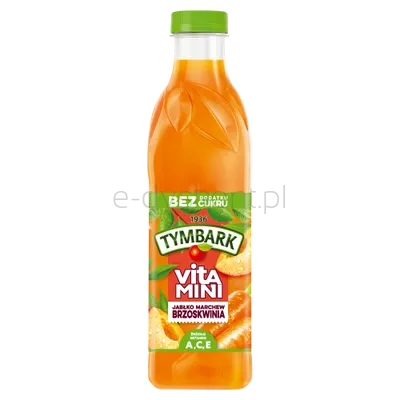 Tymbark Vitamini 100% Sok Jabłko Marchew Brzoskwinia 1 L