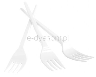 Widelec plastikowy Office Products, 17cm, 100szt., biały