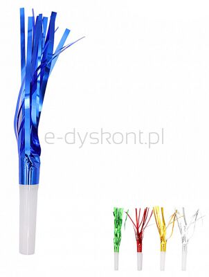 Trąbka imprezowa Part Go, 6,5cm, 6 szt., mix kolorów