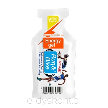 Run&Bike Energy Gel O Smaku Cytrynowym Activlab (40 Gram)