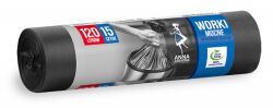Anna Zaradna Worki na śmieci mocne, 120 l, 15 szt., czarne