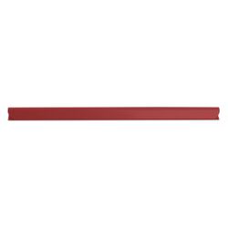 Donau Listwa zaciskająca, PVC, A4, 4mm, do 40 kartek, czerwona
