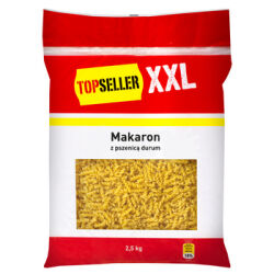 Topseller Xxl Makaron Świderki Z Pszenicą Durum 2,5 Kg
